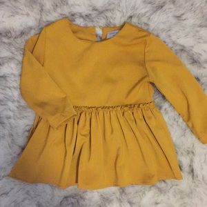 ModCloth yellow peplum top
